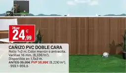 Bricoking Pvc - canizo pvc doble cara oferta