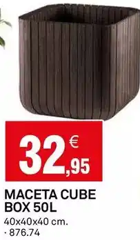 Bricoking Cube - macetas box 50l oferta