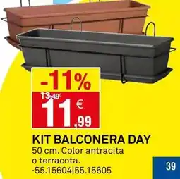 Bricoking Antracita - kit balconera day oferta