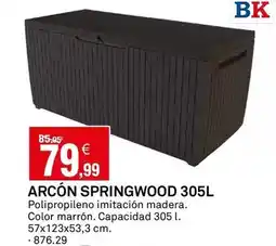 Bricoking Arcón springwood 305l oferta
