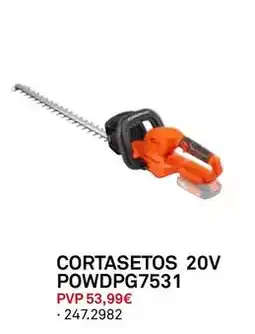 Bricoking Cortasetos 20v powdpg7531 oferta