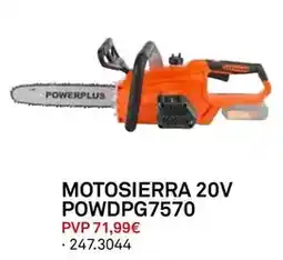 Bricoking Power plus - motosierra 20v powdpg7570 oferta