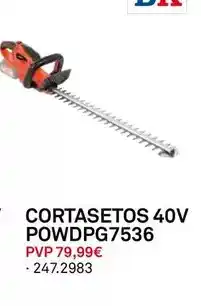 Bricoking Cortasetos 40v powdpg7536 oferta
