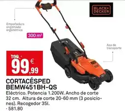 Bricoking Black & decker - cortacesped bemw451bh-qs oferta