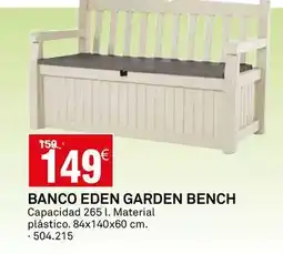 Bricoking Eden - banco garden bench oferta