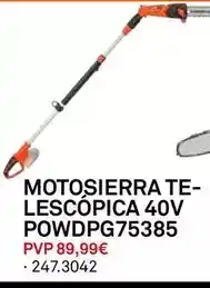 Bricoking Motosierra te-lescópica 40v powdpg7576 oferta