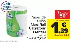 Carrefour Market Carrefour - paper de cuina maxi roll essential oferta