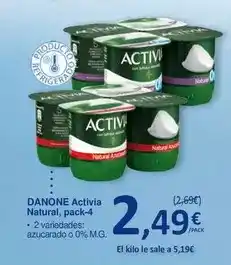 SPAR Danone - activia natural oferta