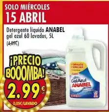 SPAR Solo - detergente líquido gel azul 60 lavados oferta