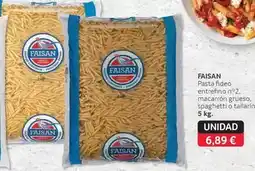 GM Cash & Carry Faisan - pasta fideo entrefino nº2, macarrón grueso, spaghetti o tallarín oferta