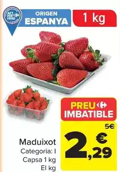 Carrefour Market Origen - maduixot oferta
