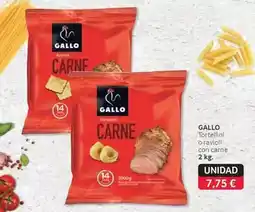 GM Cash & Carry Gallo - tortellini o ravioli con carne oferta