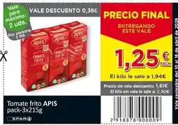 SPAR Apis - tomate frito oferta