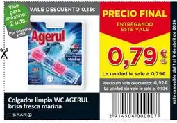 SPAR Agerul - colgador limpia wc brisa fresca marina oferta