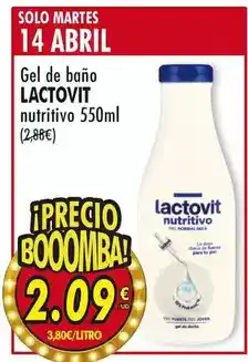 SPAR Lactovit - gel de bano nutritivo oferta