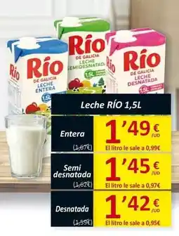 SPAR Rio - leche semi desnatada oferta