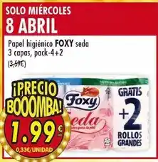 SPAR Foxy - papel higiénico seda oferta