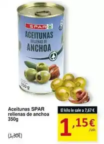 SPAR Spar - aceitunas rellenas de anchoa oferta