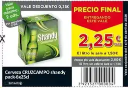 SPAR Cruzcampo - cerveza shandy oferta