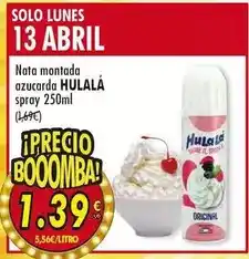 SPAR Solo - nata montada azucarda spray oferta