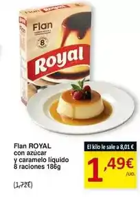 SPAR Royal - flan con azucar y caramelo liquido 8 raciones oferta