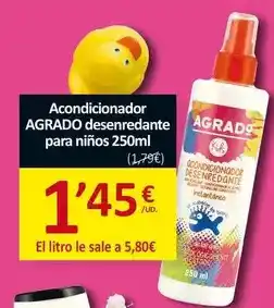 SPAR Agrado - acondicionador descredante para niños oferta