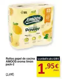 SPAR Amoos - rollos papel de cocina aroma limon oferta