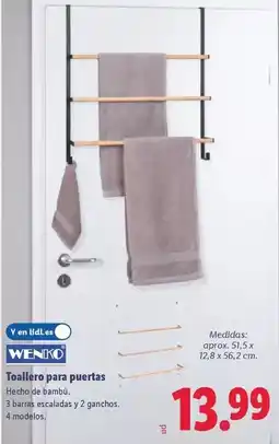 Lidl Wenko - toallero para puertas oferta