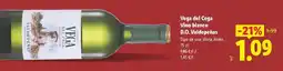 Lidl Vega del cega - vino blanco d.o. valdepeñas oferta