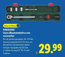 Lidl Parkside - llave dinamomérica con accesorios oferta
