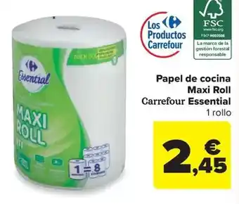 Carrefour Express Carrefour - papel de cocina maxi roll essential oferta