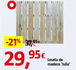 Bauhaus Loseta de madera 'Julia' oferta