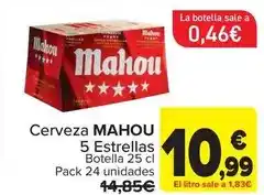 Carrefour Mahou - cerveza 5 estrellas oferta