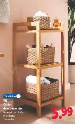 Lidl W5 - cesta de ordenación oferta