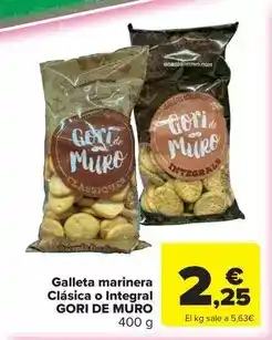 Carrefour Express Galleta marinera clásica o integral oferta
