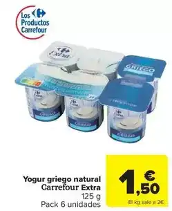 Carrefour Express Carrefour - yogur griego natural extra oferta