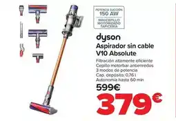 Carrefour Dyson - aspirador sin cable v10 absolute oferta