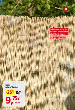 Bauhaus Cañizo natural 'Bambú' oferta