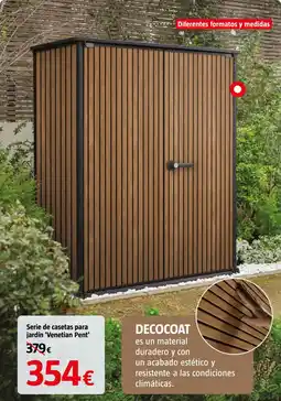 Bauhaus Serie de casetas para jardín 'Venetian Pent' oferta