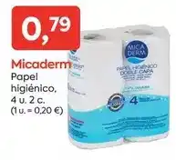 Suma Supermercados Micaderm - papel higiénico, 4 u oferta