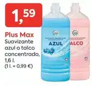 Suma Supermercados Plus - suavizante azul o talco concentrado oferta