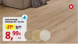 Bauhaus Suelo laminado hidrófugo AC5 - 7,8 mm oferta