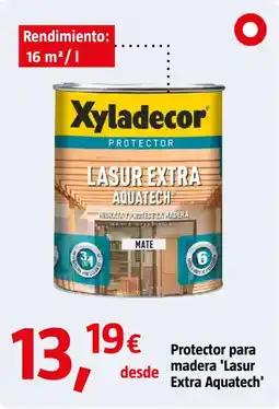 Bauhaus XYLADECOR Protector para madera 'Lasur Extra Aquatech' oferta
