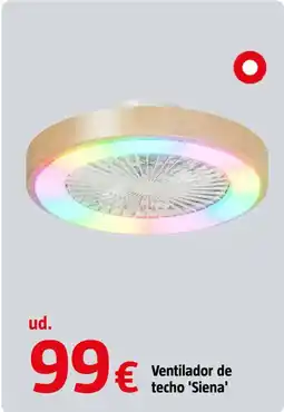 Bauhaus Ventilador de techo 'Siena' oferta