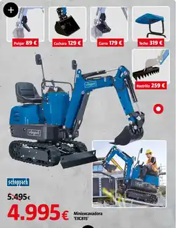 Bauhaus SCHEPPACH Miniexcavadora 'EXC815' oferta