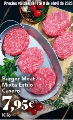 Gadis Burger Meat Mixta Estilo Casero oferta