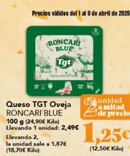 Gadis RONCARI BLUE Queso TGT Oveja oferta