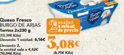 Gadis BURGO DE ARIAS Queso Fresco Tarrina oferta