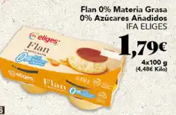 Gadis IFA ELIGES Flan 0% Materia Grasa 0% Azúcares Añadidos oferta