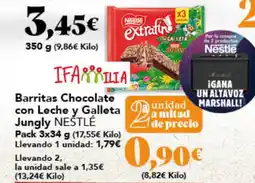 Gadis NESTLÉ Barritas Chocolate con Leche y Galleta Jungly oferta